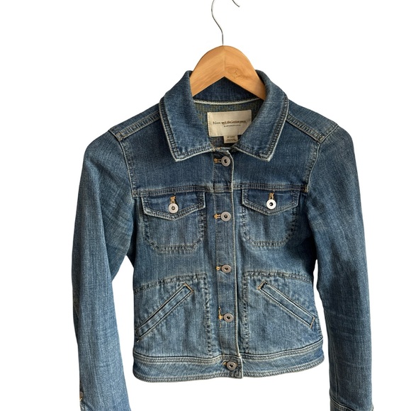 Anthropologie denim jacket XXS Pilcro and The Letterpress excellent condition - Picture 2 of 8